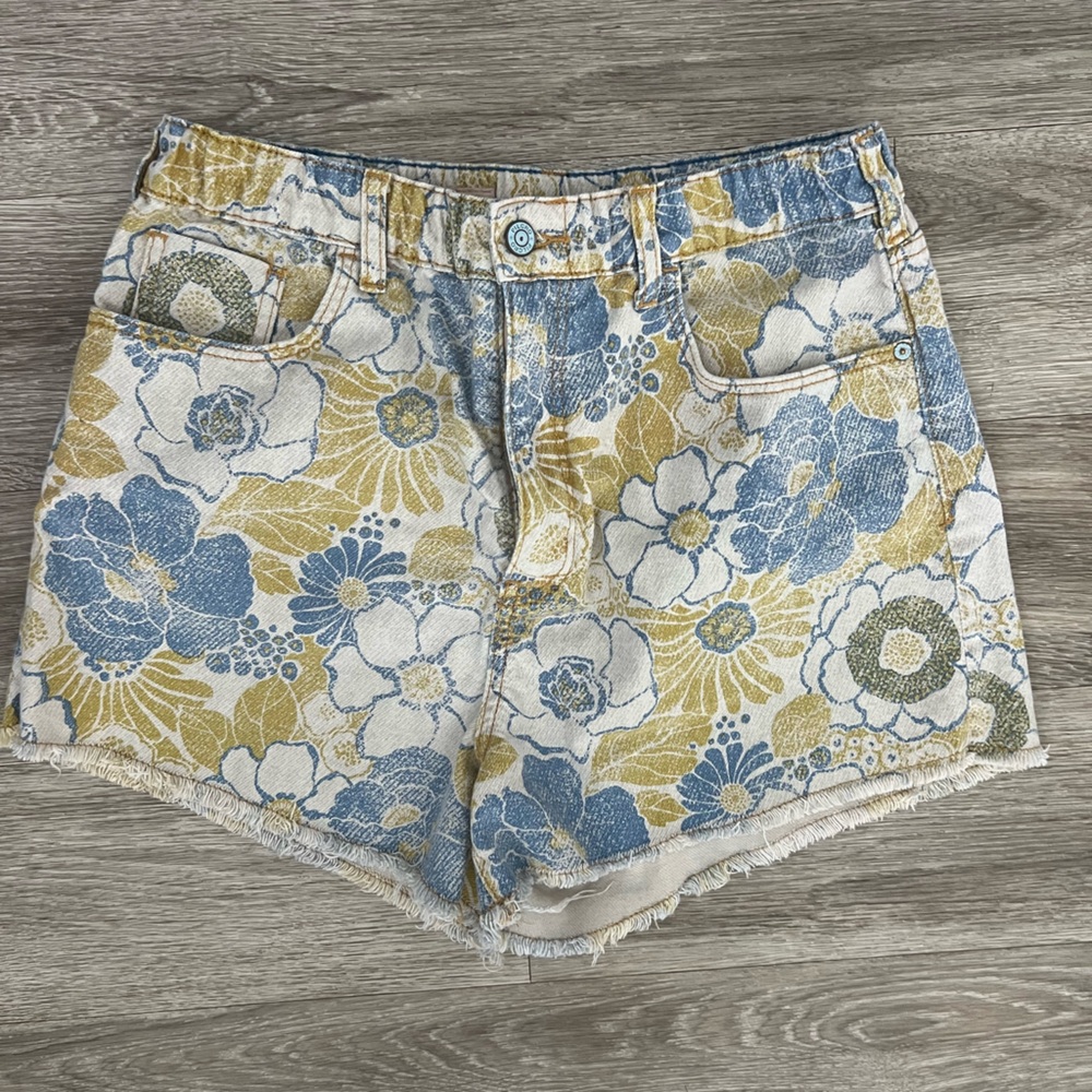 Anthropologie Pilcro Floral Shorts M